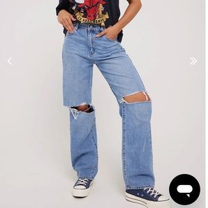 NWT Abrand size 27 Harley Slouch jeans